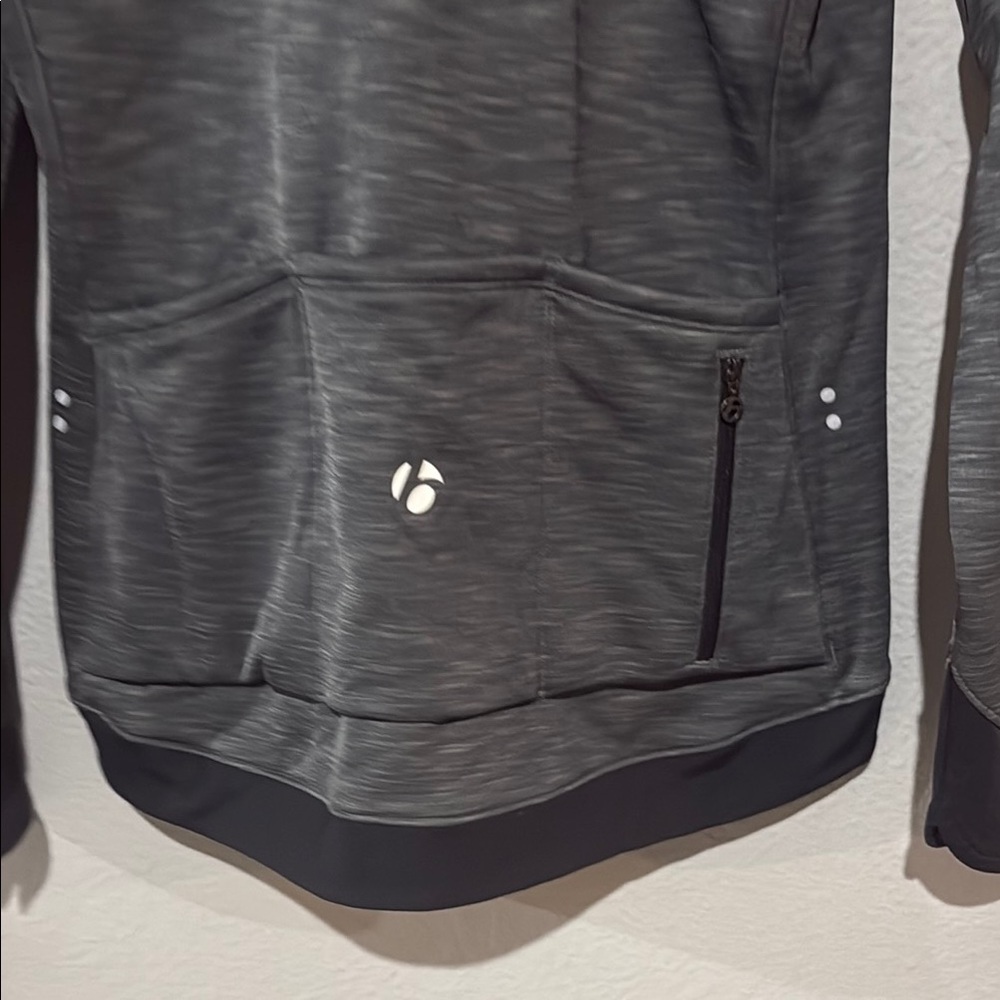 NWT bontrager Women's road bike jersey cycling Gray Jacket front zip - Picture 10 of 14